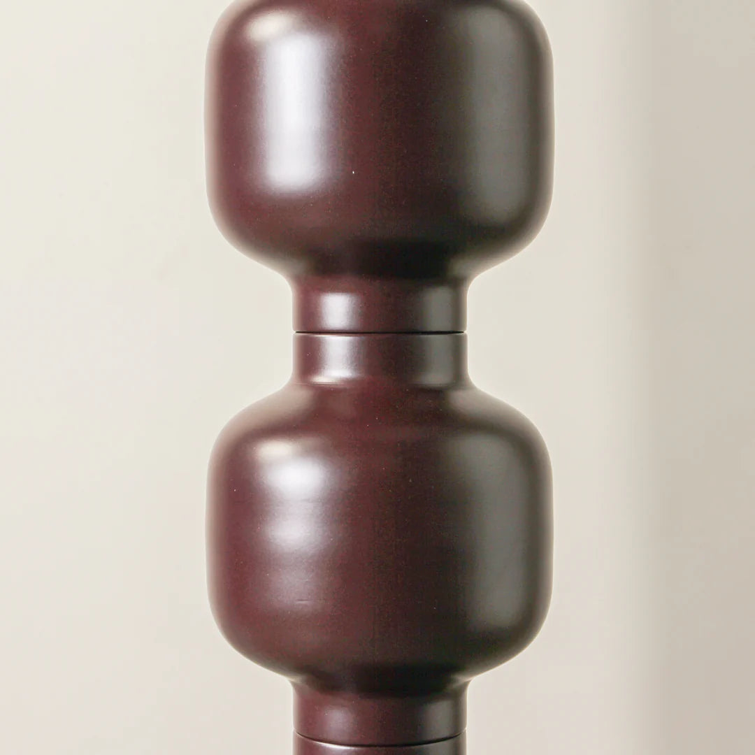 Spool Floor Lamp in Plum