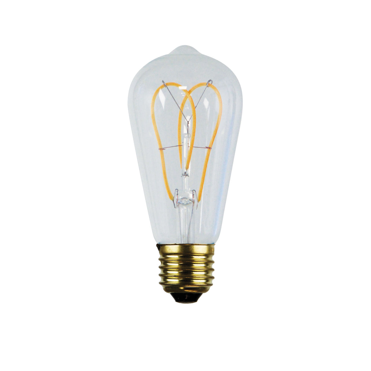 ST64 Vintage Retro filament - Twin Loop LED E27 Globe