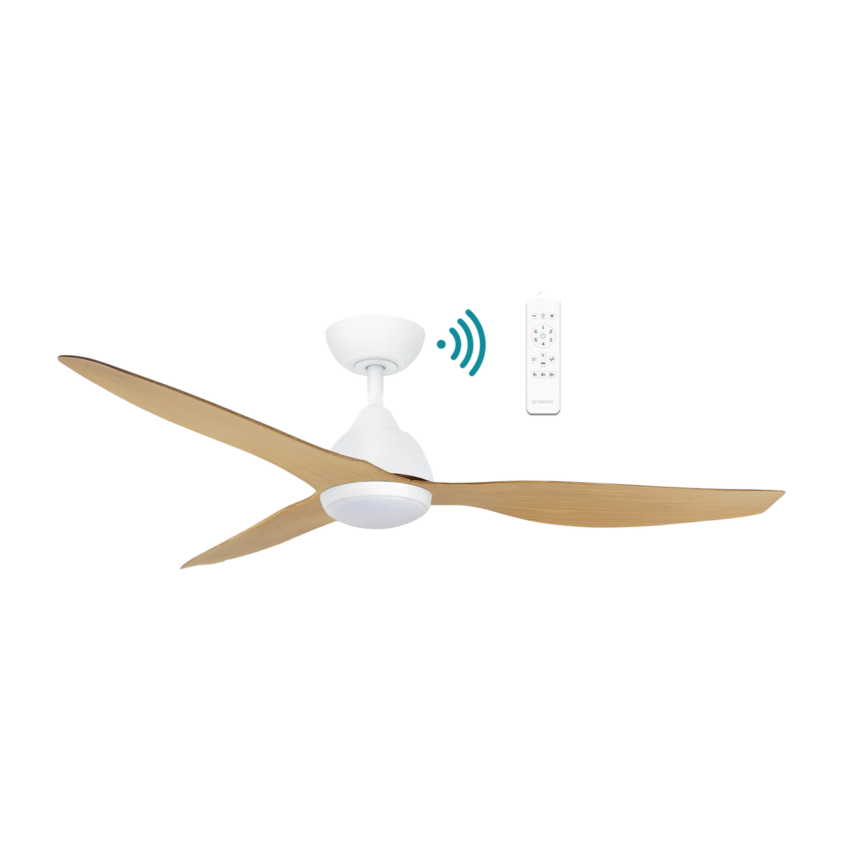 Avoca DC ceiling fan - Oak Timber Finish