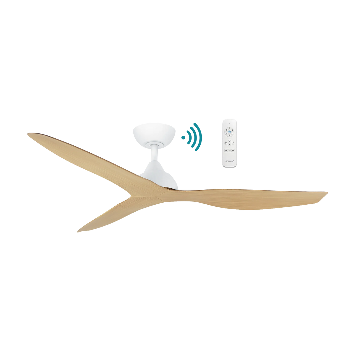 Avoca DC ceiling fan - Oak Timber Finish