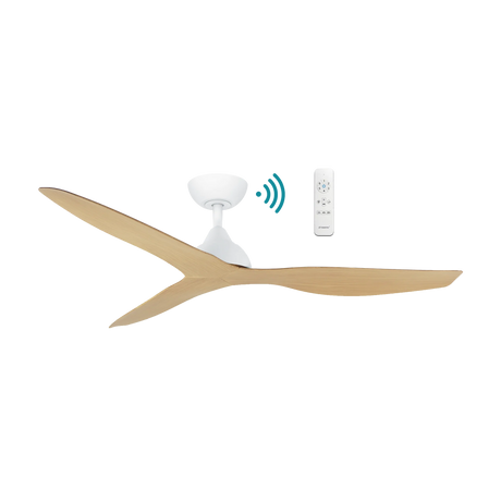 Avoca DC ceiling fan - Oak Timber Finish