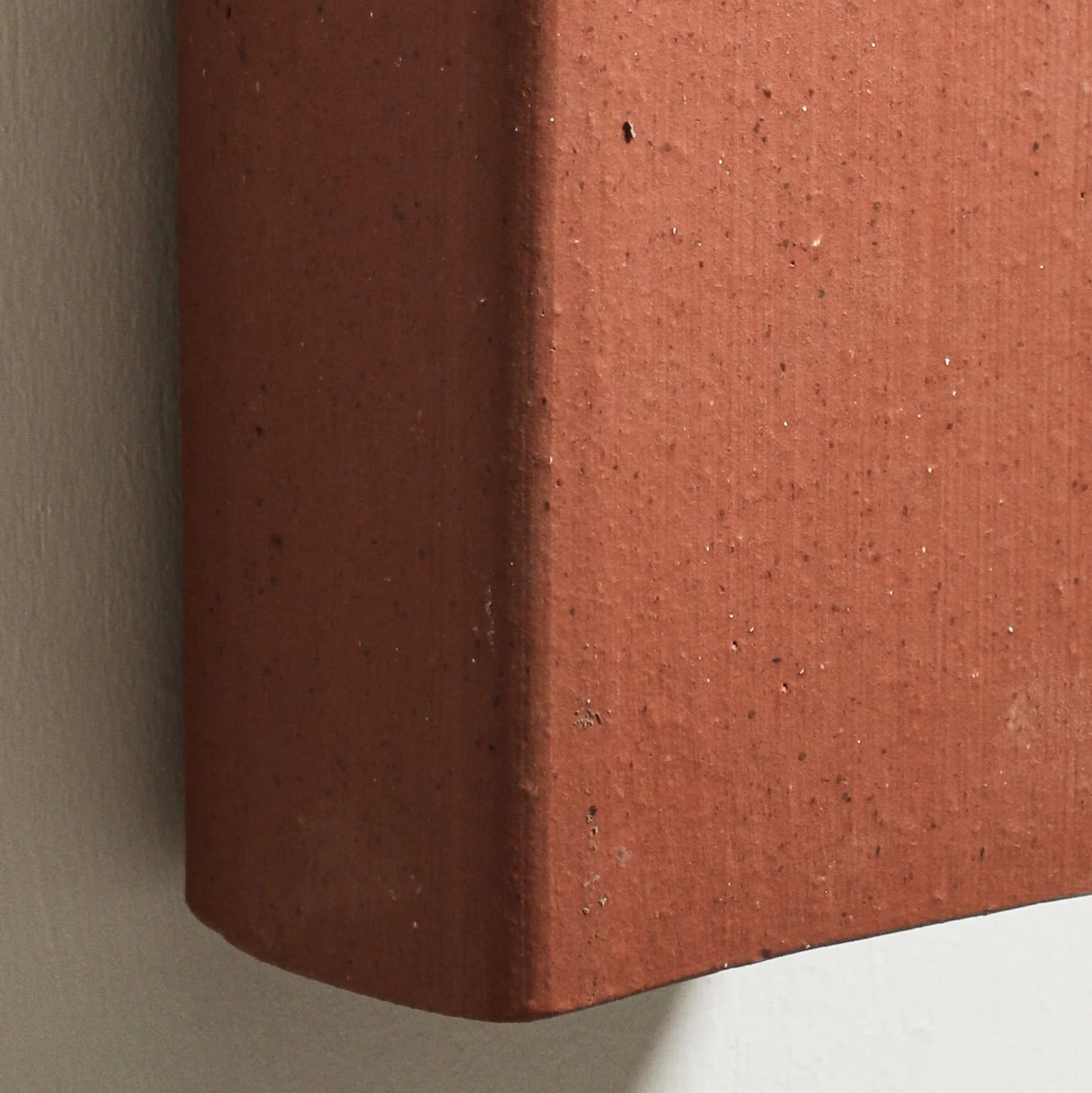 Box Wall Light in Terracotta by Robert Gordon