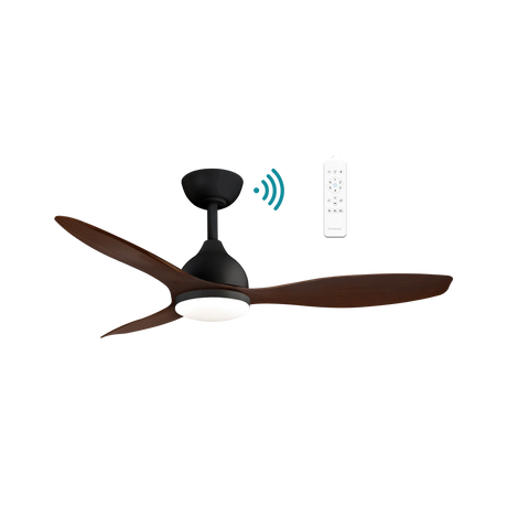 Elite DC ceiling fan - Walnut Timber Finish