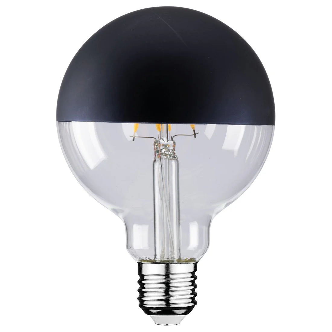 G125 E27 Vintage Matt Black top LED Filament Globe