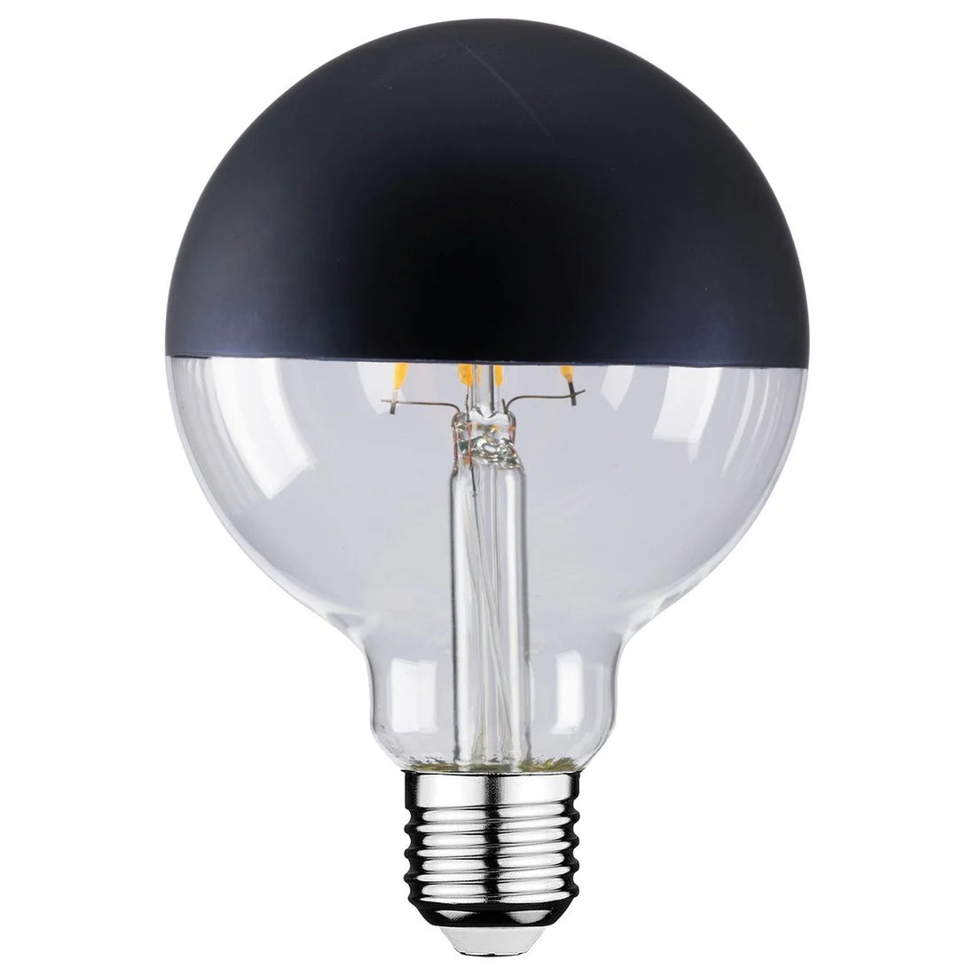 G95 E27 Vintage Matt Black top LED Filament Globe
