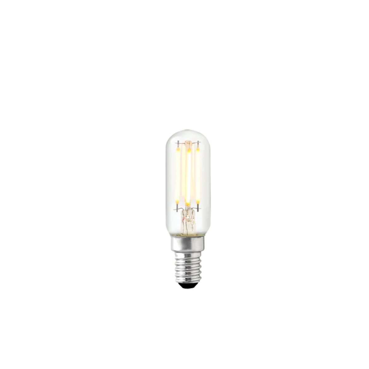 4W Tubular LED Bulb E14 Clear Filament - Warm White 2700K