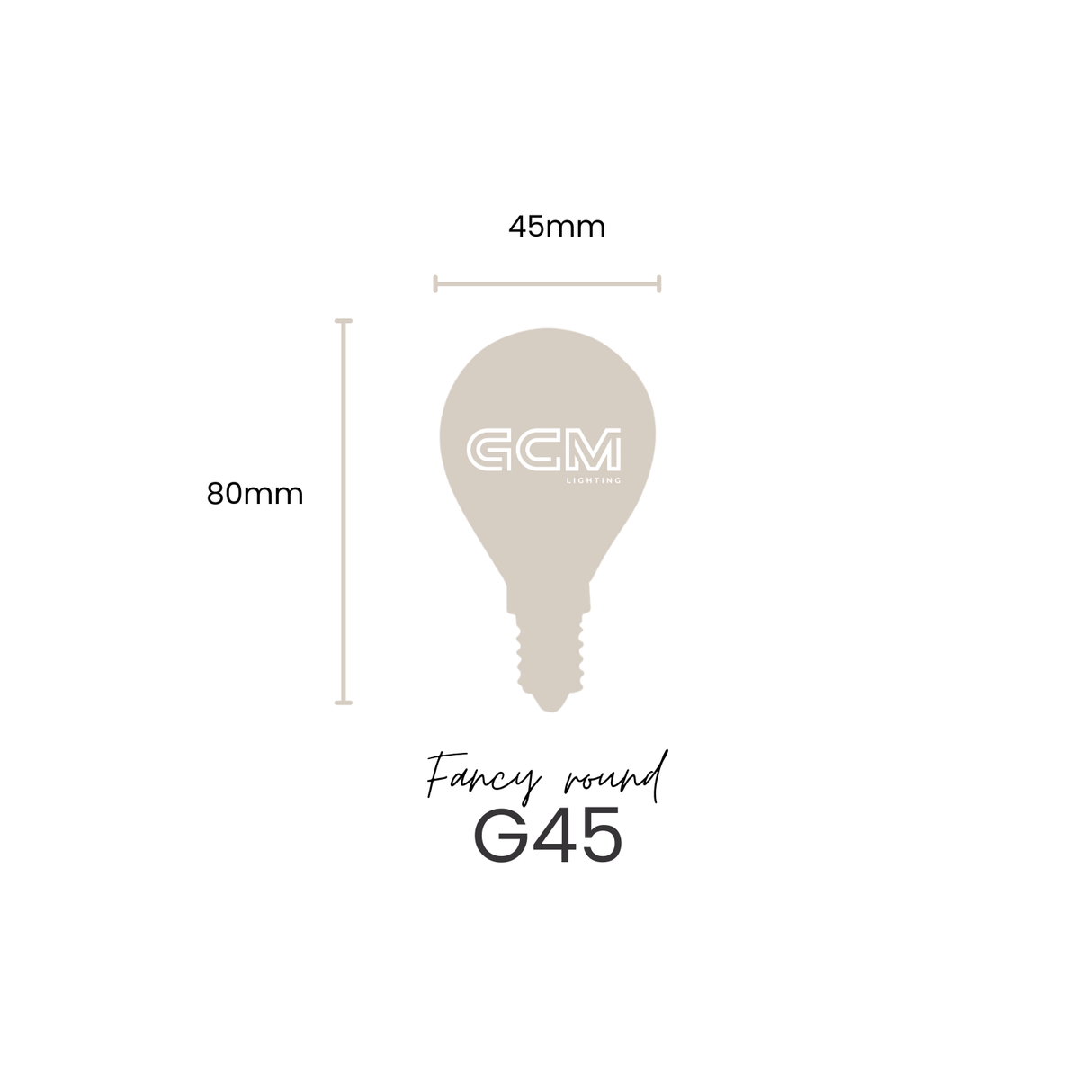 Fancy Round 4W E14 LED Clear Globe - 3000K - Warm White