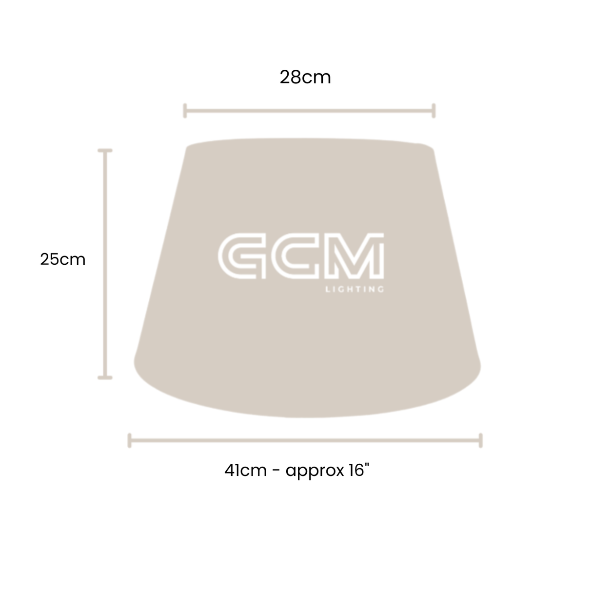 Lamp Shade - Linen Tapered- Large