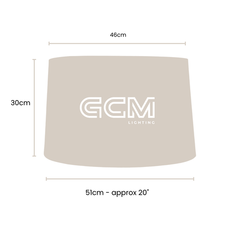 XXLarge - Linen Drum- Lamp Shade