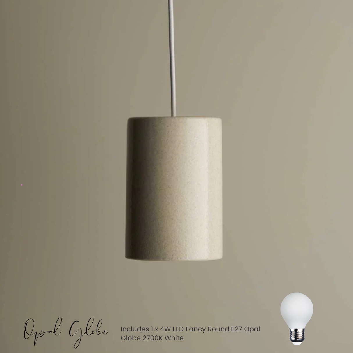 Cast Cylinder Pendant by Robert Gordon
