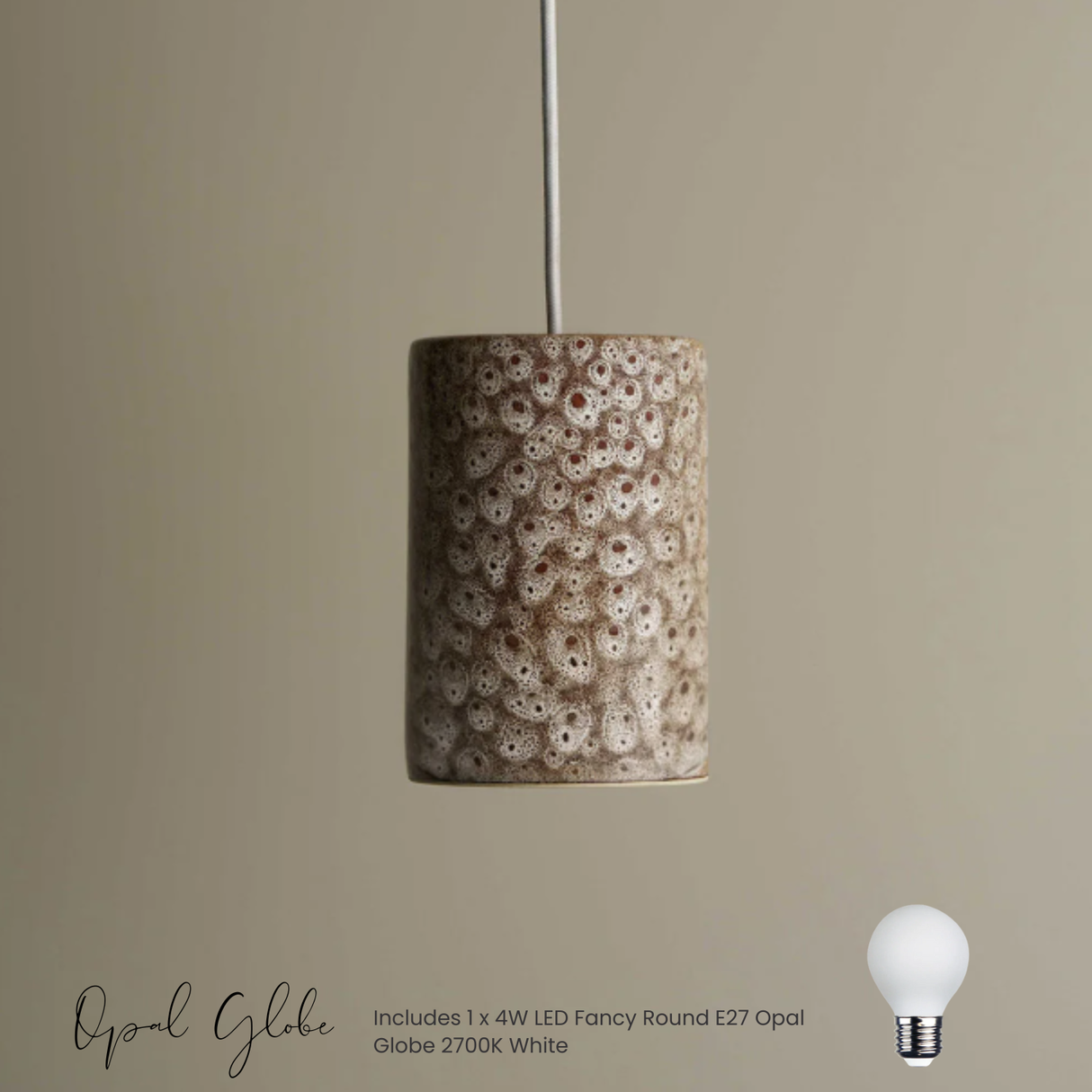 Cast Cylinder Pendant by Robert Gordon