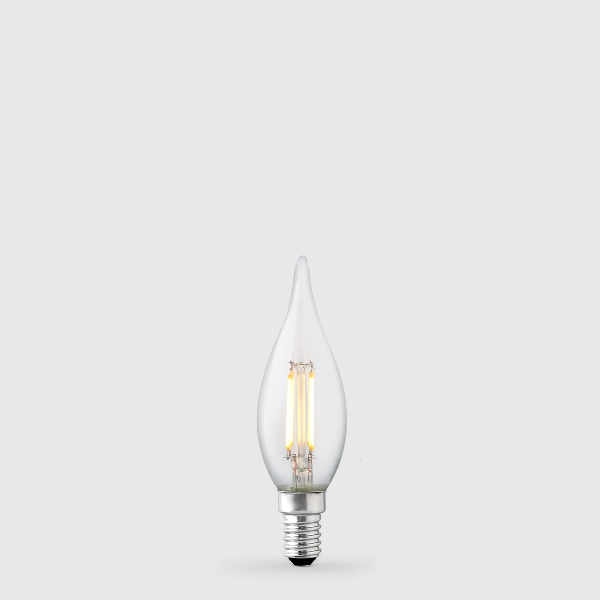 Candle E14 Flame Tip Globe - clear warm white