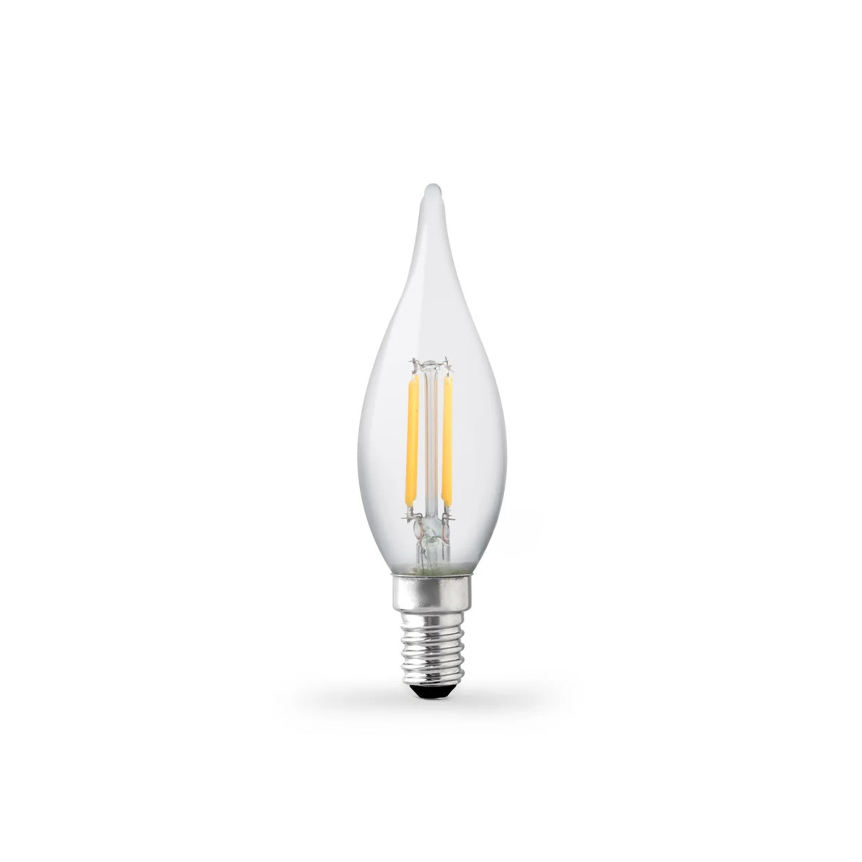 Candle E14 Flame Tip Globe - clear warm white