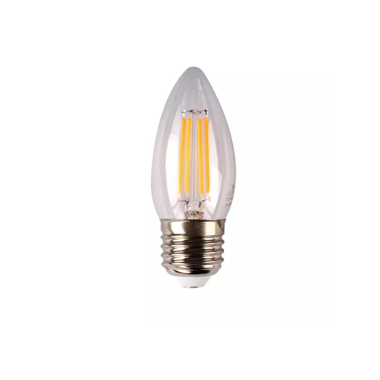 Candle E27 Globe - Clear - Warm White 2700K - 4W
