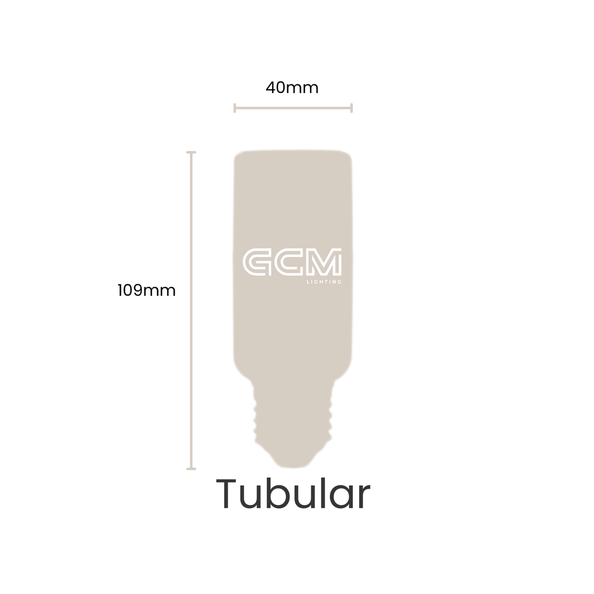 TC Tubular 5-Shades Colour Temperature E27 LED Opal Globe - 1000lm