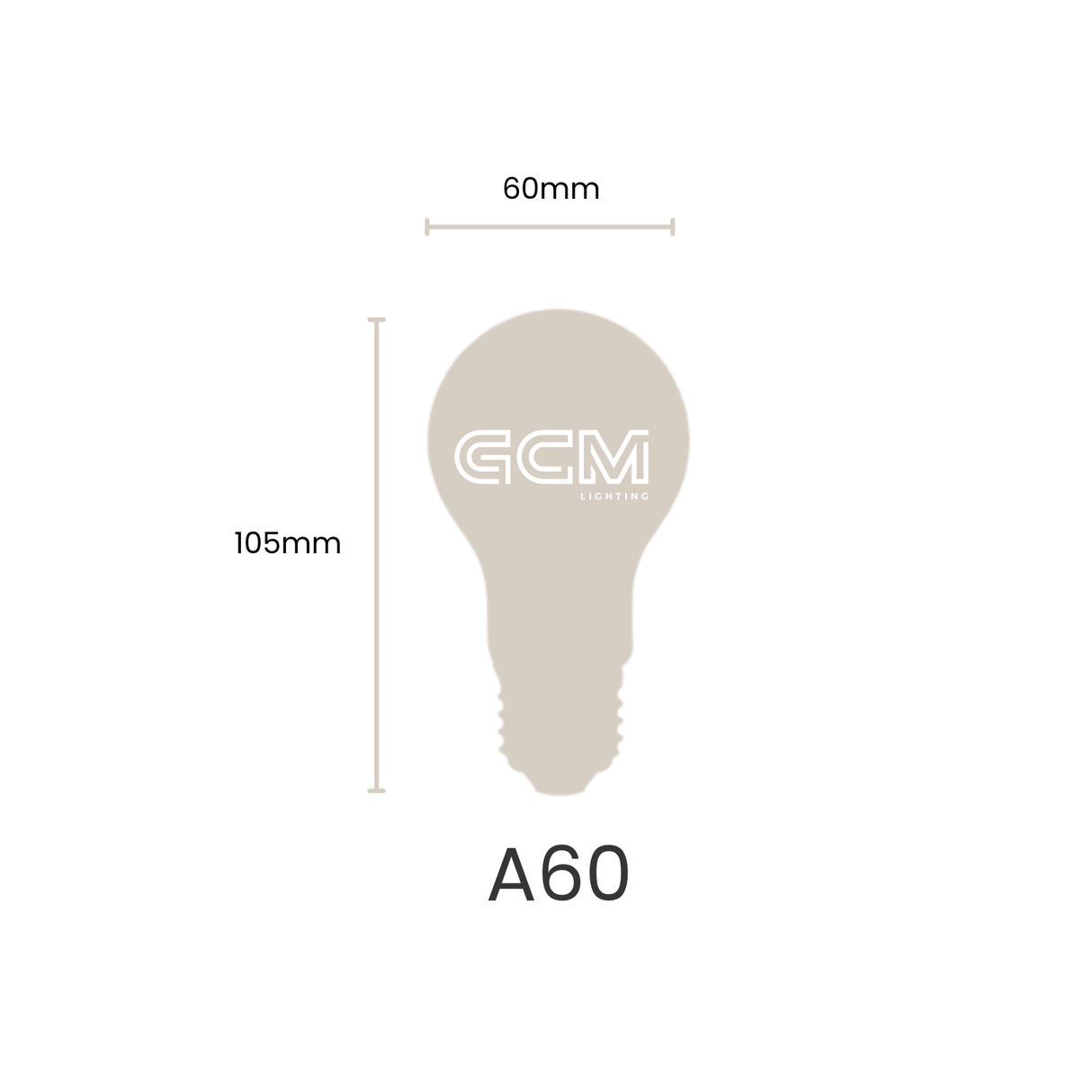 A60 GLS LED E27 - Full Opal Globe - cool daylight