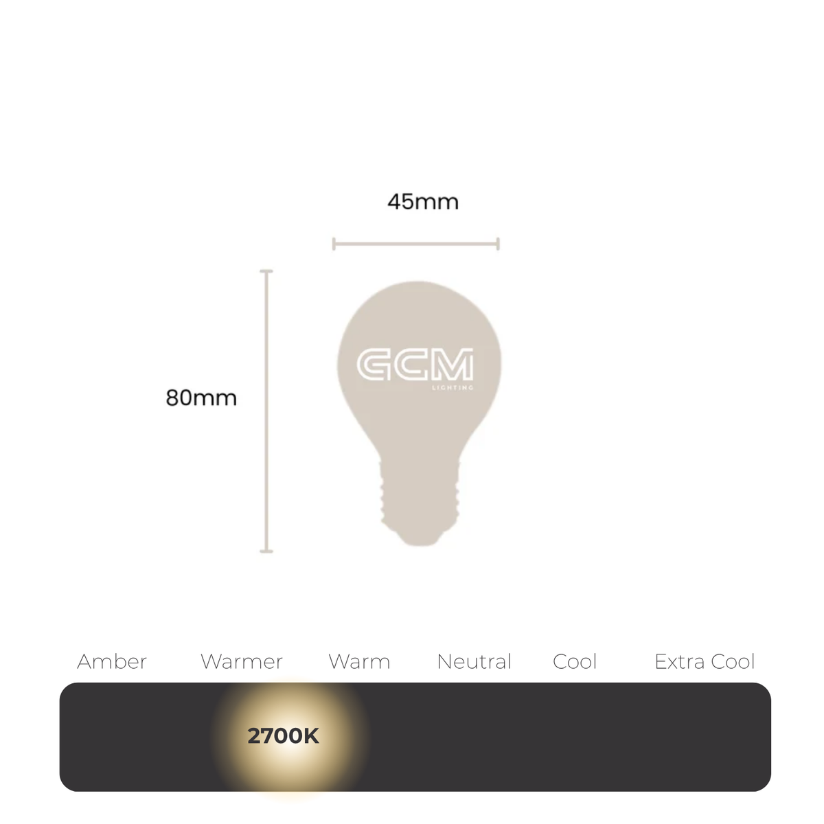 G45 Fancy Round Gold Crown Vintage E27 LED Filament Globe