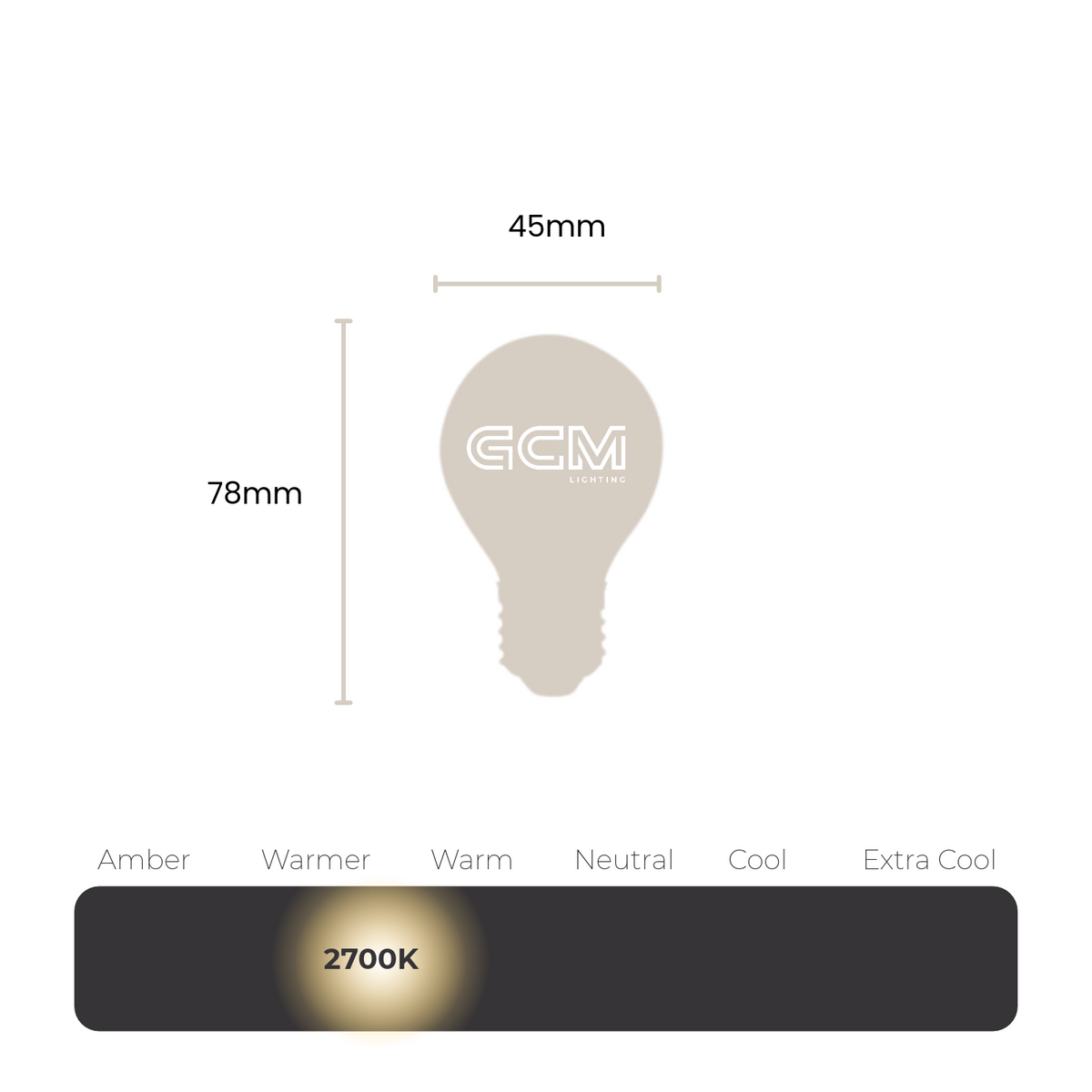 Fancy Round 4W LED E27 Opal Globe - warmer white