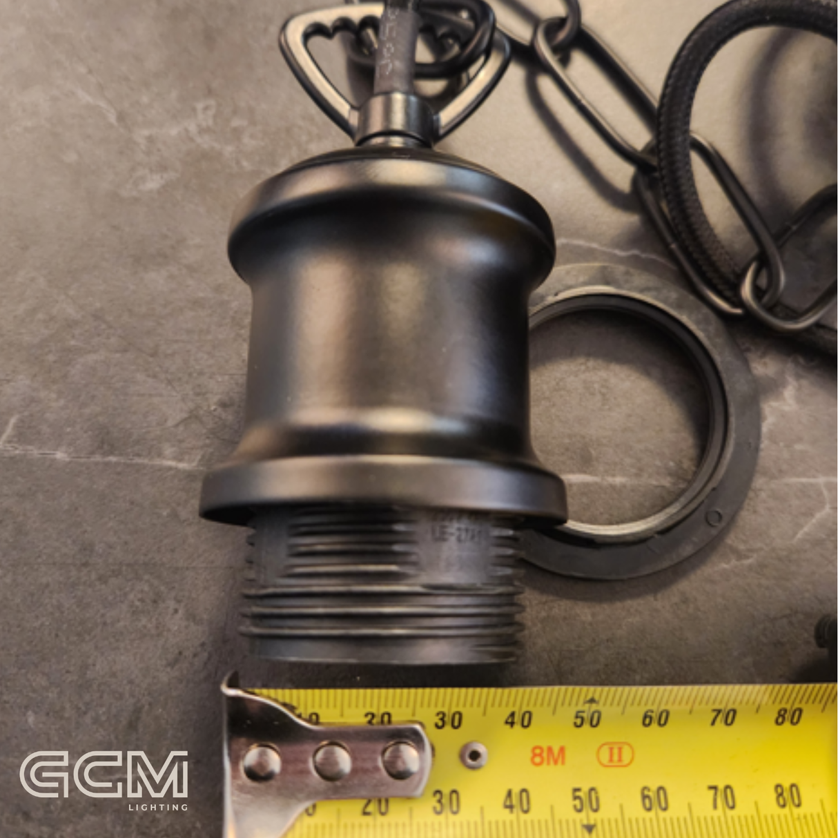 Vintage Chain Suspension Kit Black - E27 - 155cm