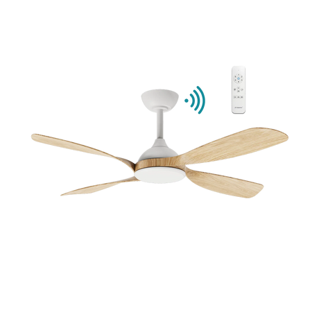 Hampton DC ceiling fan - Oak Timber finish
