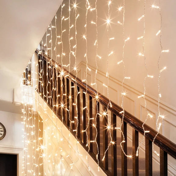 160 LED Connectable Curtain Light - Warm White