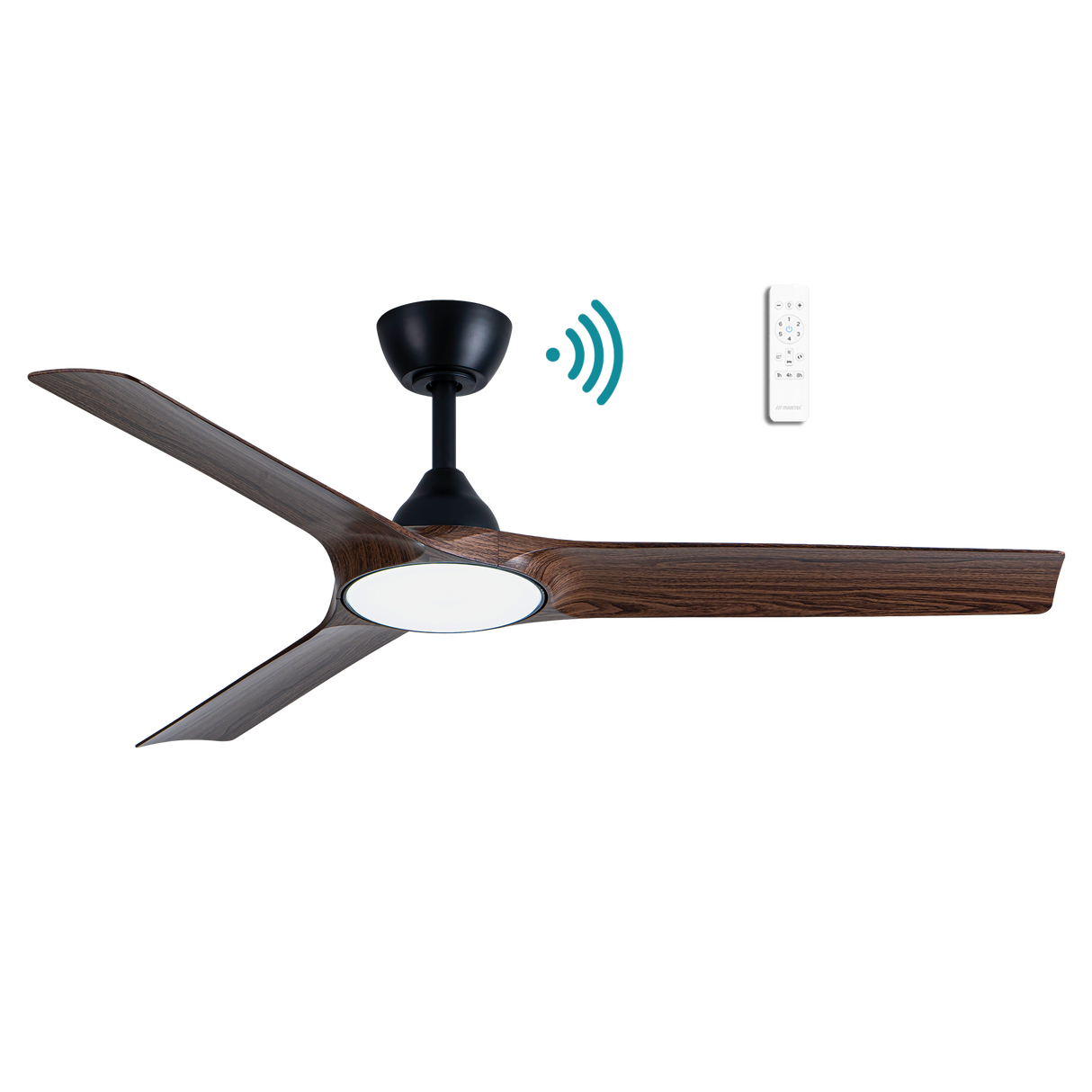 Alpine DC ceiling fan - Walnut Timber Finish
