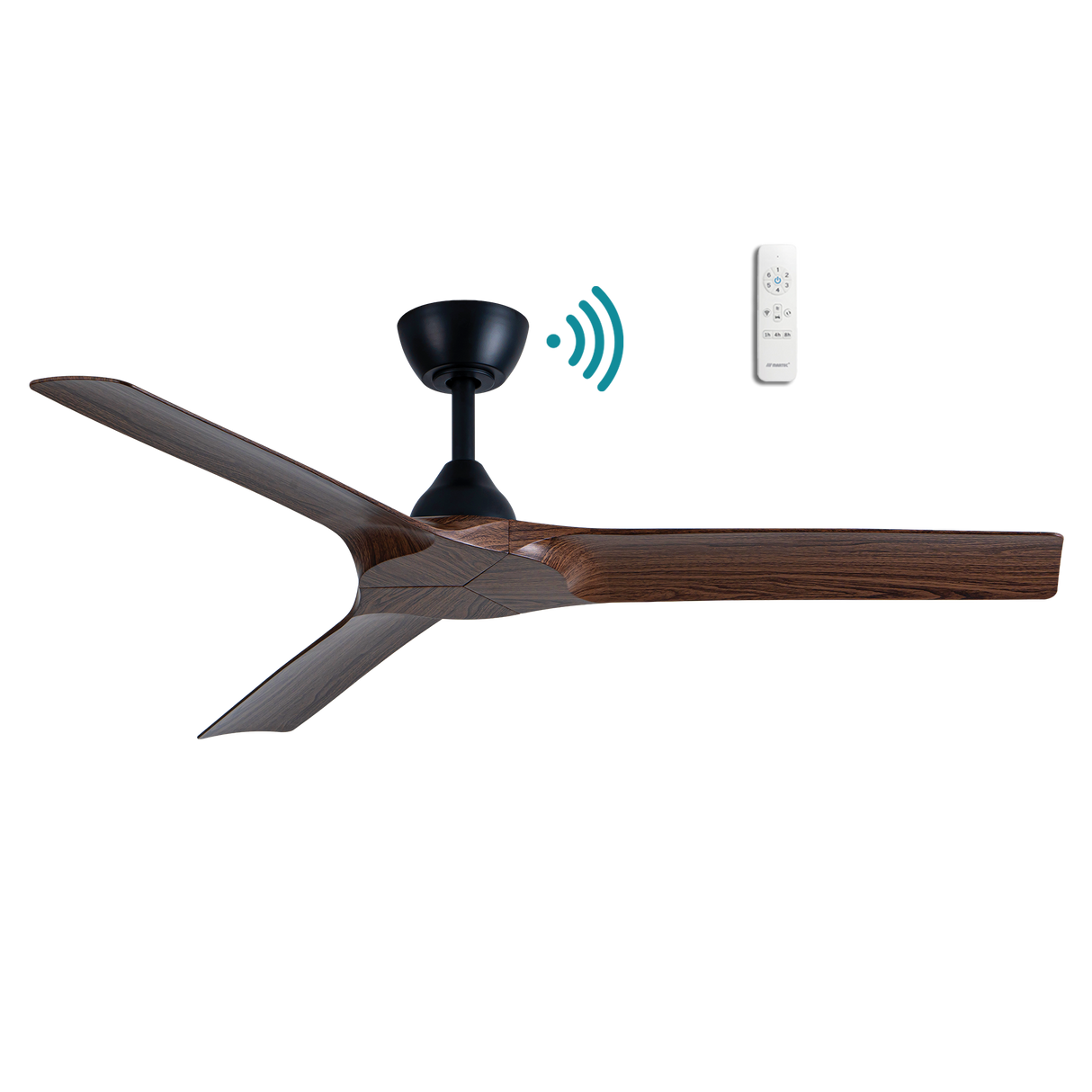 Alpine DC ceiling fan - Walnut Timber Finish