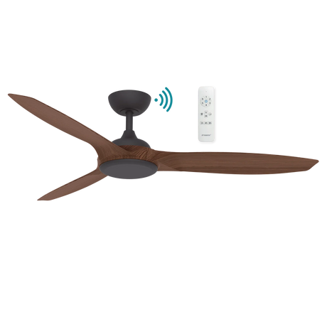 Newport DC 56″ Ceiling Fan - Timber Finish
