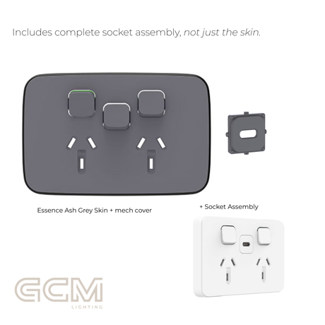 Iconic Socket Collection - Essence Ash Grey