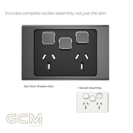 Iconic Socket Collection - Styl Silver Shadow