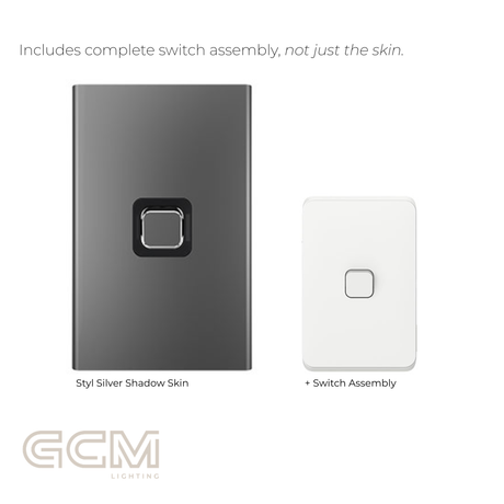 Iconic Switch Collection - Styl Silver Shadow