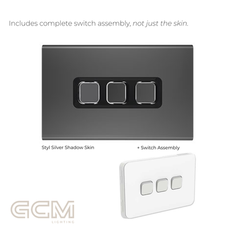 Iconic Switch Collection - Styl Silver Shadow