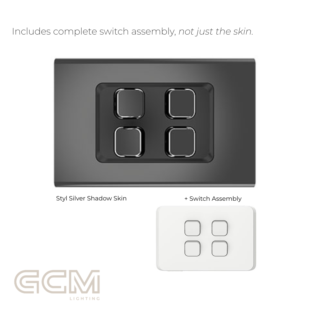 Iconic Switch Collection - Styl Silver Shadow