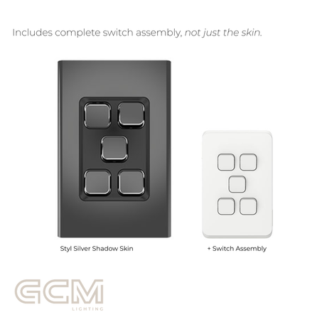 Iconic Switch Collection - Styl Silver Shadow