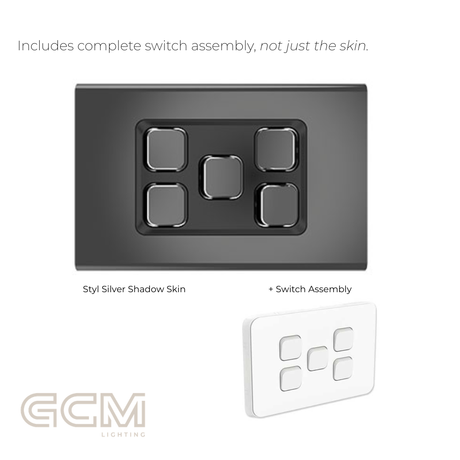 Iconic Switch Collection - Styl Silver Shadow