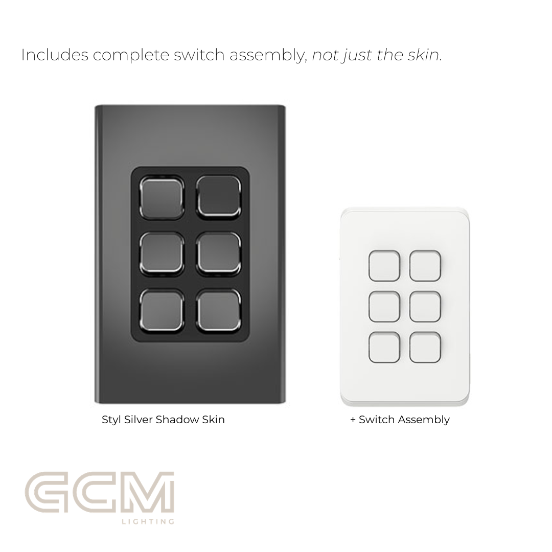 Iconic Switch Collection - Styl Silver Shadow