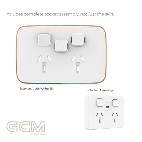 Iconic Socket Collection - Essence Arctic White