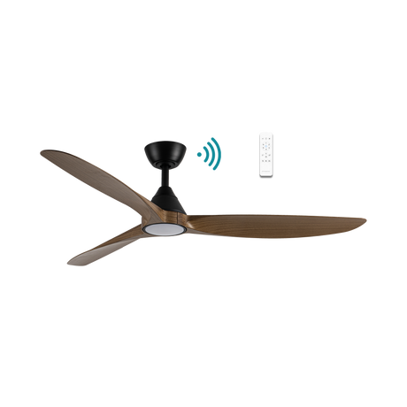 Seaforth DC ceiling fan - Teak Timber Finish
