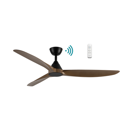 Seaforth DC ceiling fan - Teak Timber Finish