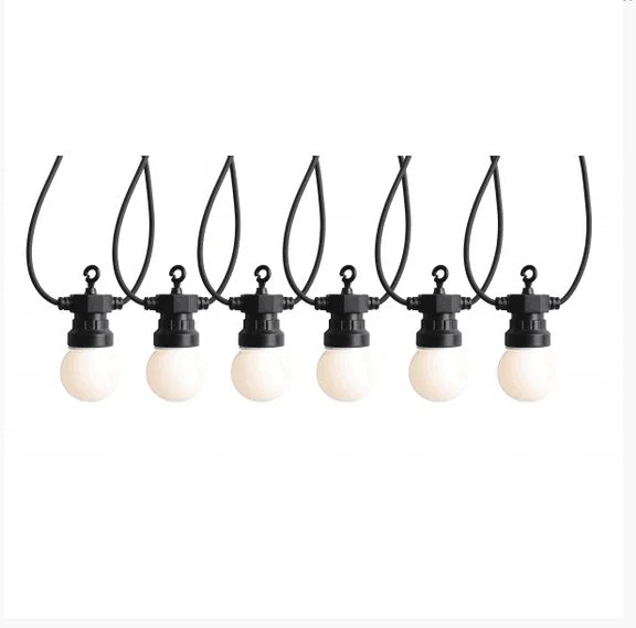 Festoon Lights 24V - Warm White - Opal - 20 Globes