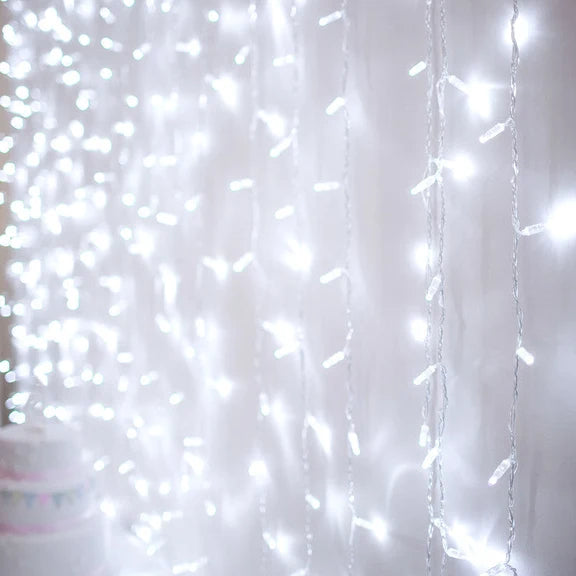 160 LED Connectable Curtain Light - White