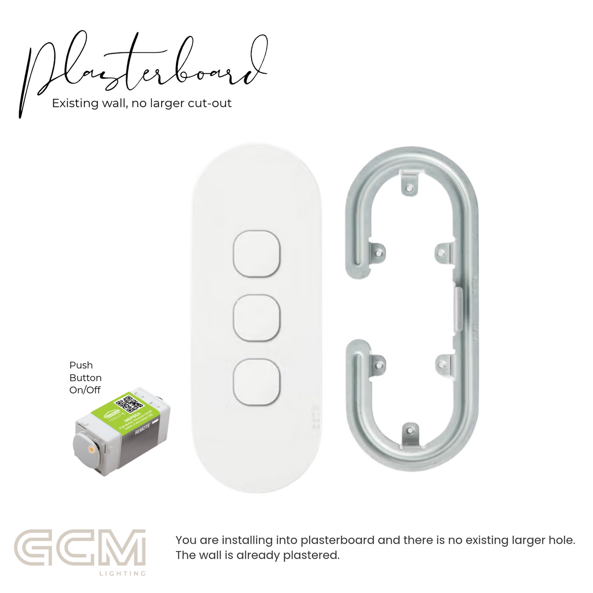 ZETR - 12 / Surface - Matte White Switch 1 - 4 Gang