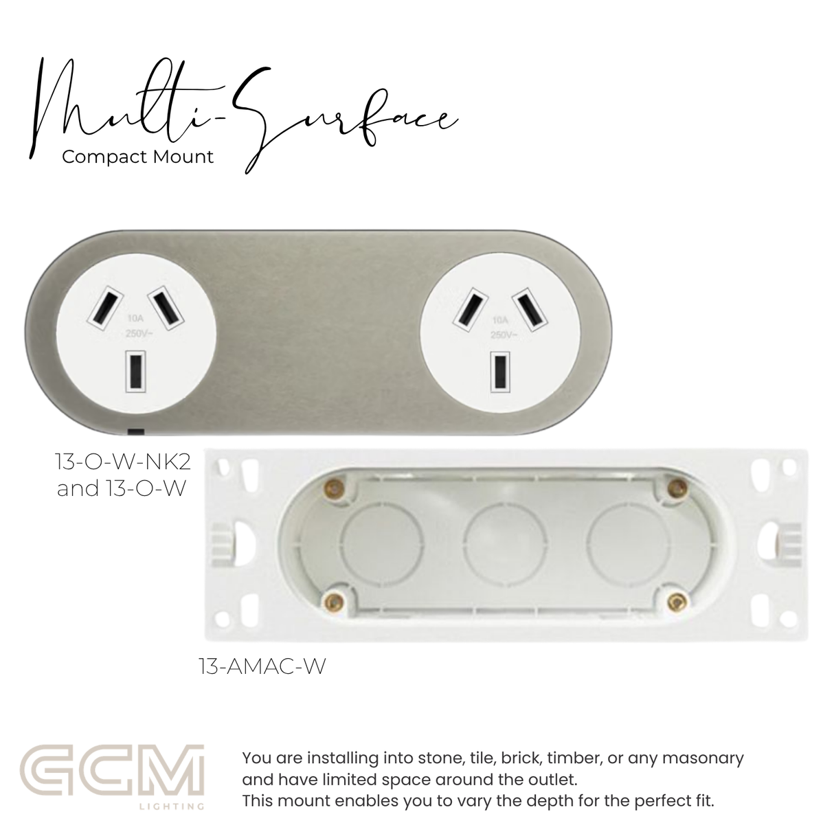 ZETR - 13 / Flush - Nickel Double Outlet