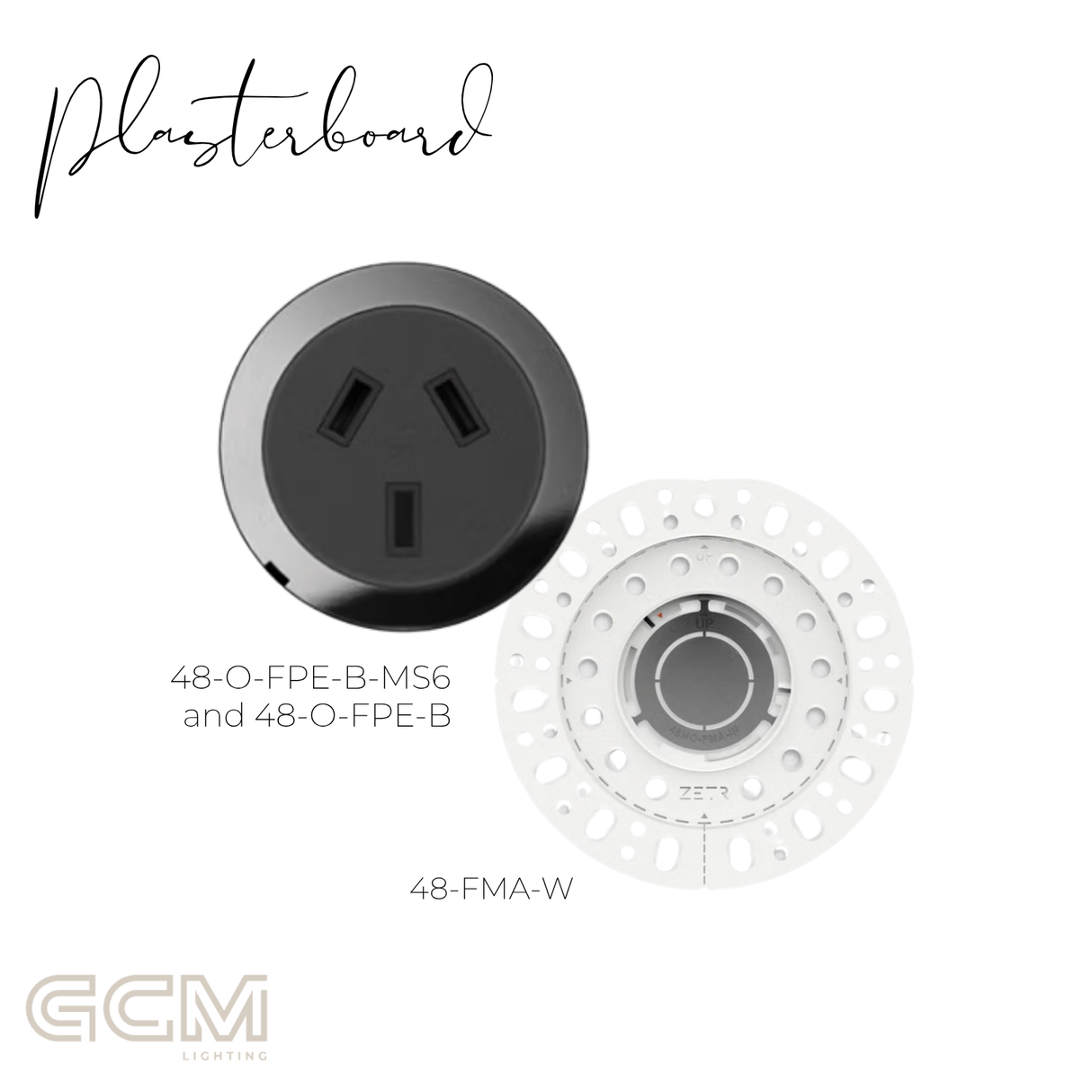 ZETR - 48 / Flush - Mirror Steel Single Outlet