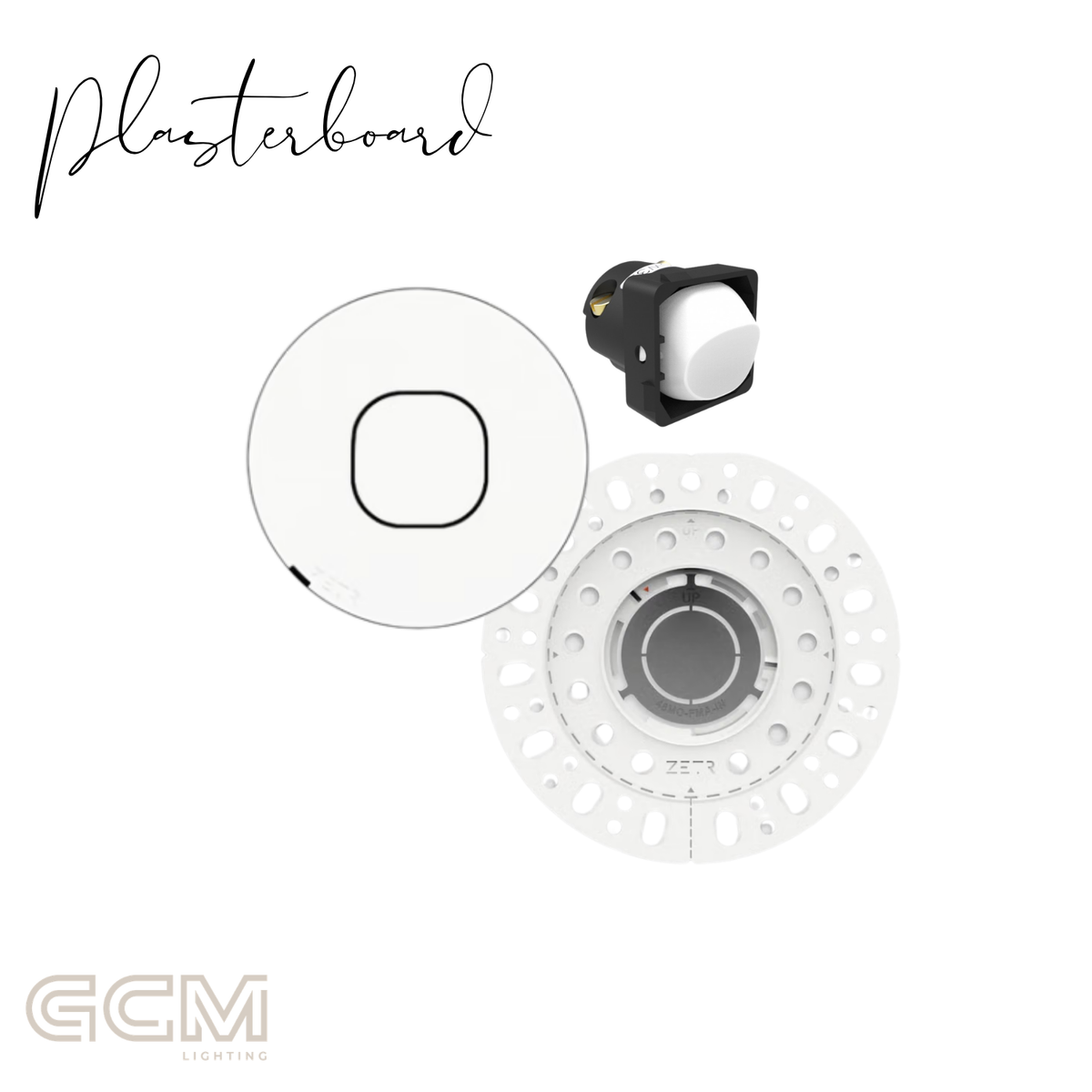 ZETR - 48 / Flush - Matte White 1 Gang Isolation Switch