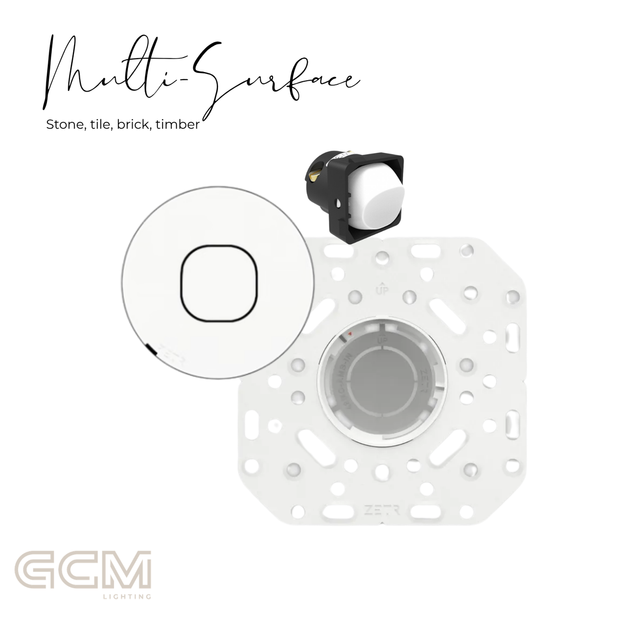 ZETR - 48 / Flush - Matte White 1 Gang Isolation Switch