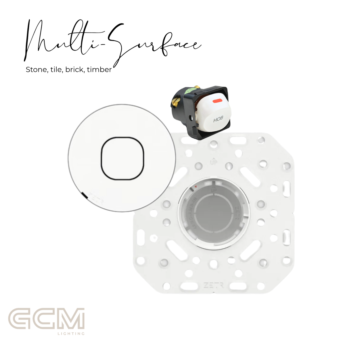 ZETR - 48 / Flush - Matte White 1 Gang Isolation Switch