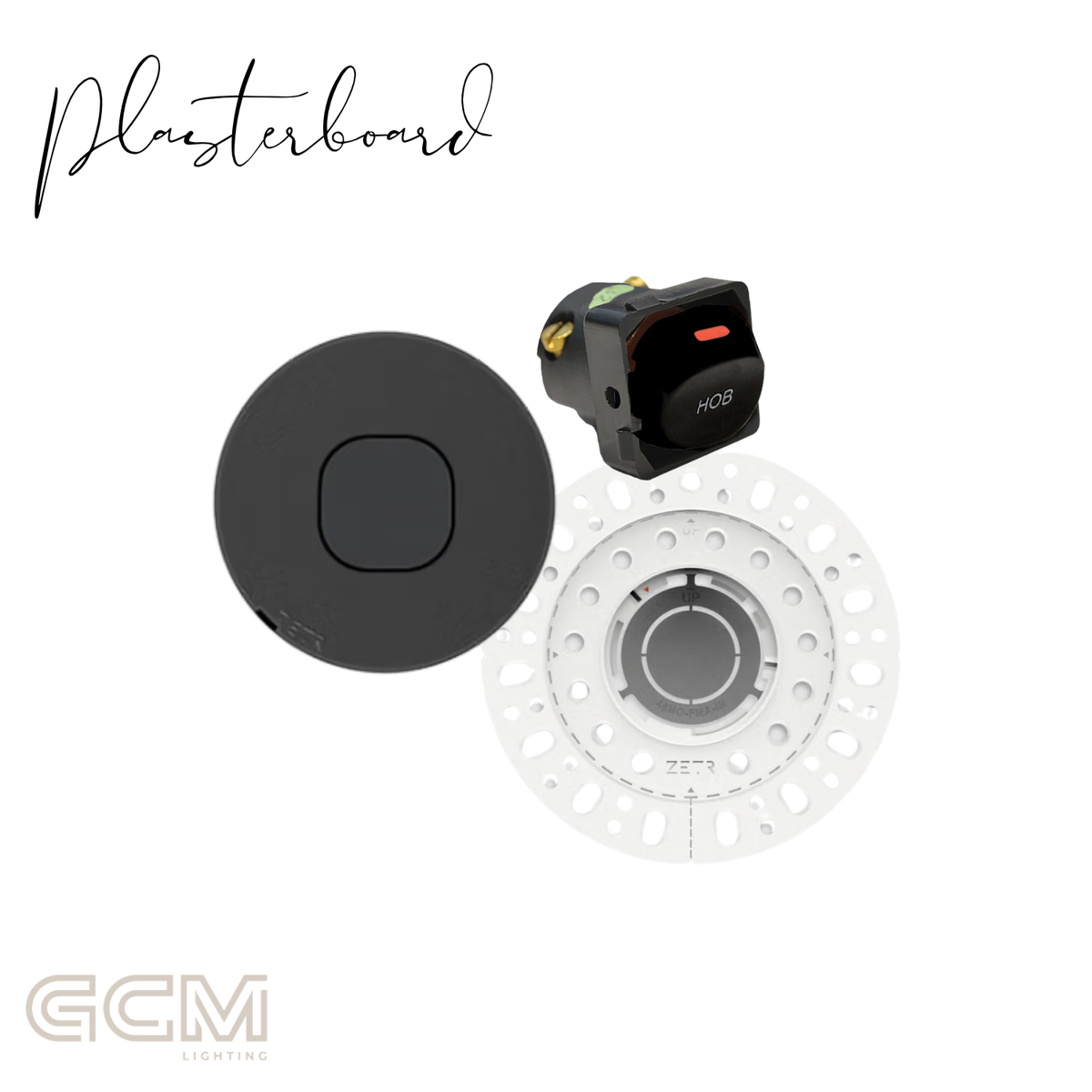 ZETR - 48 / Flush - Matte Black 1 Gang Isolation Switch