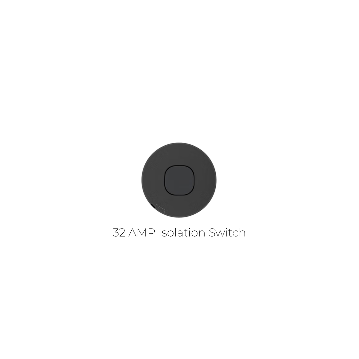 ZETR - 48 / Flush - Matte Black 1 Gang Isolation Switch