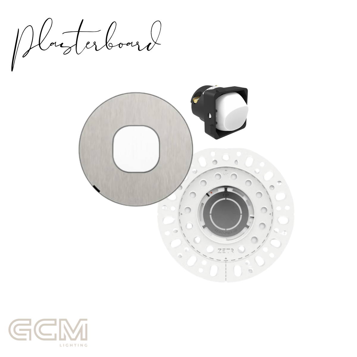 ZETR - 48 / Flush - Steel & White 1 Gang Isolation Switch